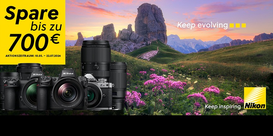 Nikon-Cashback-Aktion bis 22.07.2024 – Spare bis zu 700 €