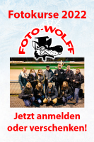 Fotokurse 2023 bei Foto Wolff in Dinslaken - jetzt anmelden oder verschenken!