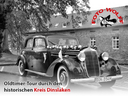 Oldtimer-Tour durch den historischen Kreis Dinslaken, mit Axel Wolff