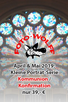 April & Mail 2019: Kleine Porträt-Serie Kommunion / Konfirmation nur 39,- €