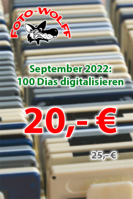 September 2022: 100 Dias digitalisieren für nur 20 Euro