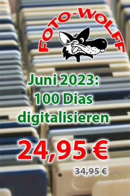 Sonderangebot Juni 2023: 100 Dias digitalisieren