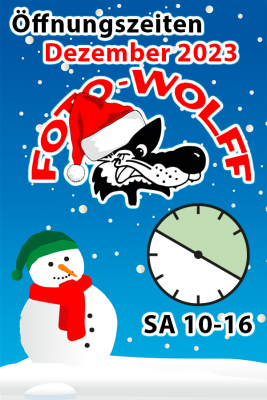 Foto Wolff-Öffnungszeiten im Dezember 2023: samstags 10 bis 16 Uhr geöffnet